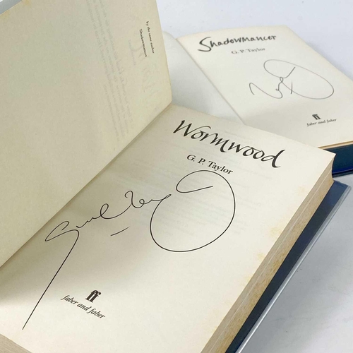 504 - Signed G. P. Taylor 'Wormwood' and 'Shadowmancer', both signed and special editions, original cloths... 