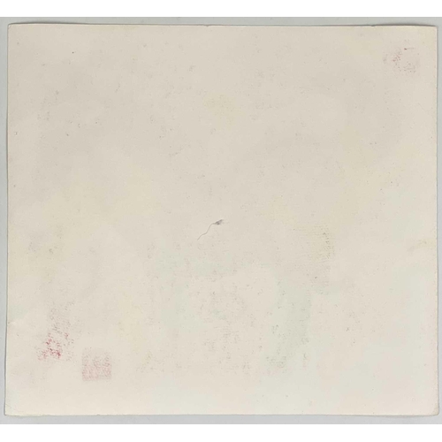 683 - A Chinese watercolour of a stylised horse, 'After' Han Meilin. Signed, 36 x 39.5cm.