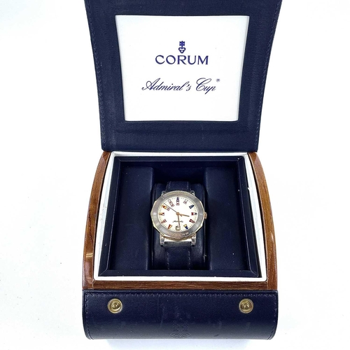 97 - A Corum Admiral's Cup 18ct bi-colour gold automatic gentleman's wristwatch. Ref. 89.430.21the 28mm c... 