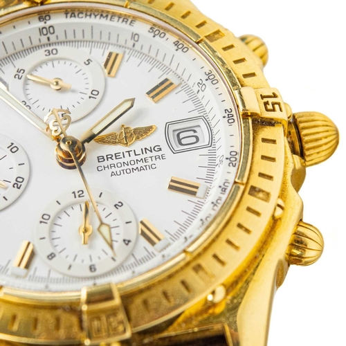 99 - Breitling - An 18ct Chronomat automatic chronograph gentleman's wristwatch. Ref. K13352, serial no. ... 