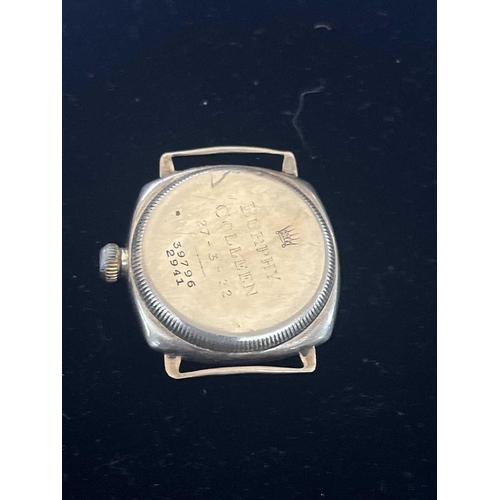 105 - ROLEX OYSTER - A 1930's 9ct gold cushion cased gentleman's manual wind wristwatch. The signed 23mm c... 