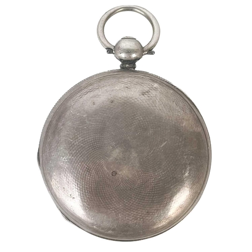 11 - An early Victorian silver cased full hunter fob pocket watch by John Perry London. The unsigned 32mm... 