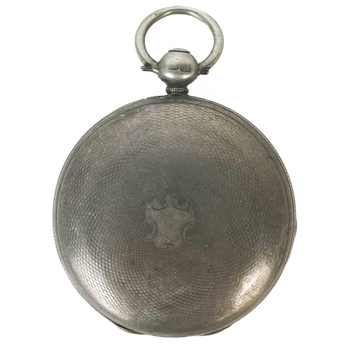 11 - An early Victorian silver cased full hunter fob pocket watch by John Perry London. The unsigned 32mm... 