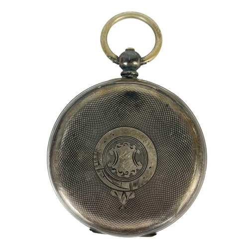 30 - Three silver cased pocket watches. To include a .935 silver cased Swiss fob watch, the lever movemen... 