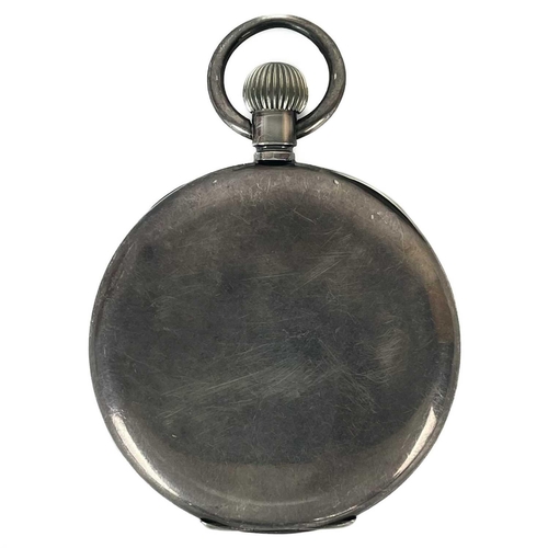 30 - Three silver cased pocket watches. To include a .935 silver cased Swiss fob watch, the lever movemen... 