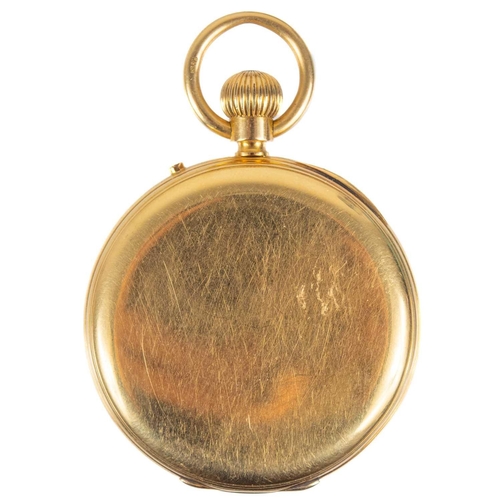 32 - A Victorian 18ct gold open face crown wind lever pocket watch by P. Jacob of Falmouth. The 41mm whit... 