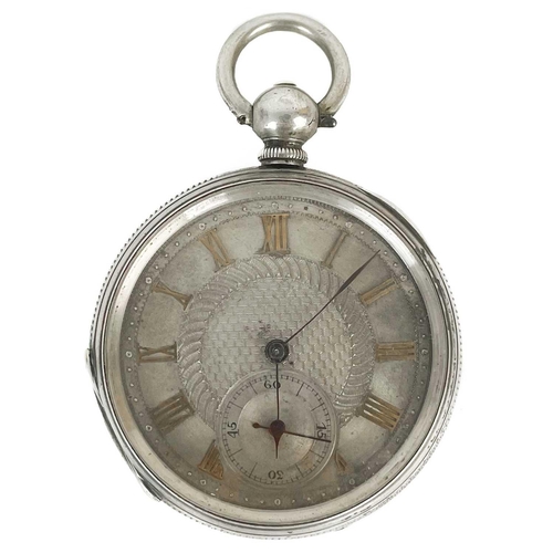 34 - Two silver cased key wind pocket watches. One with 42mm white enamel dial inscribed 'THE EXPRESS ENG... 