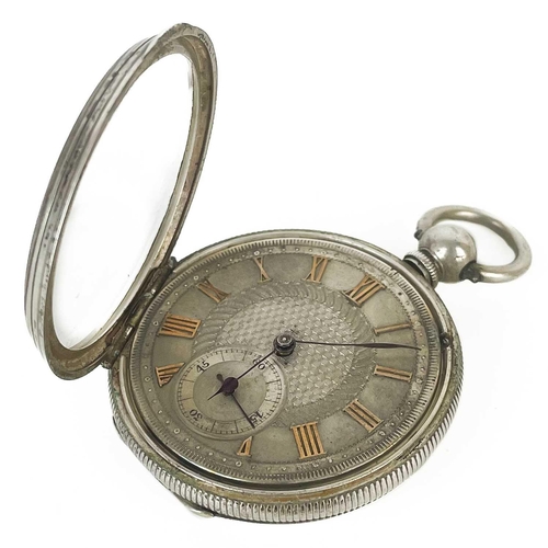 34 - Two silver cased key wind pocket watches. One with 42mm white enamel dial inscribed 'THE EXPRESS ENG... 