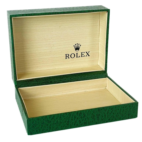 61 - A Rolex green watch box. Width 15cm.