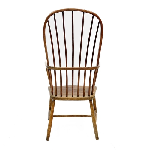 1 - A 19th ash and fruitwood Cornish Windsor armchair. Height 109cm width 60cm depth 45cm.The chair is s... 