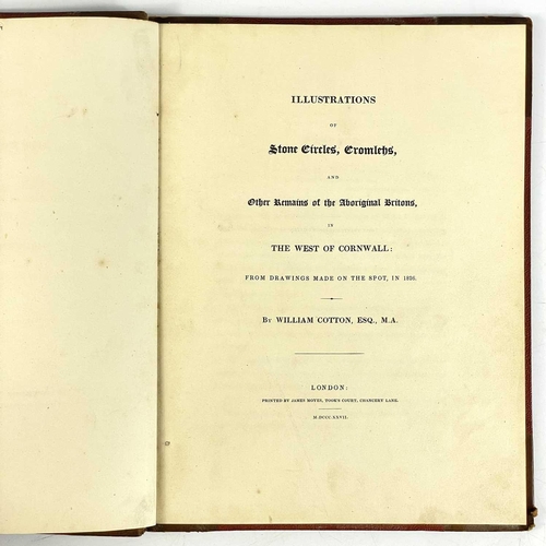 109 - William Cotton, Esq. 'Illustrations of Stone Circles,' 'Cromlechs and Other Remains of the Aborigina... 