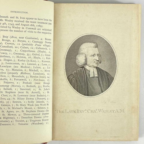 116 - R. Symons. 'The Rev. John Wesley’s Ministerial Itineraries in Cornwall'. 1879 'Commenced in 1743 and... 