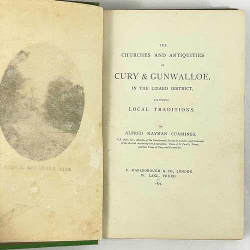 119 - Cury and Gunwalloe interest. Alfred Hayman Cummings. 'The Churches and Antiquities of Cury and Gunwa... 