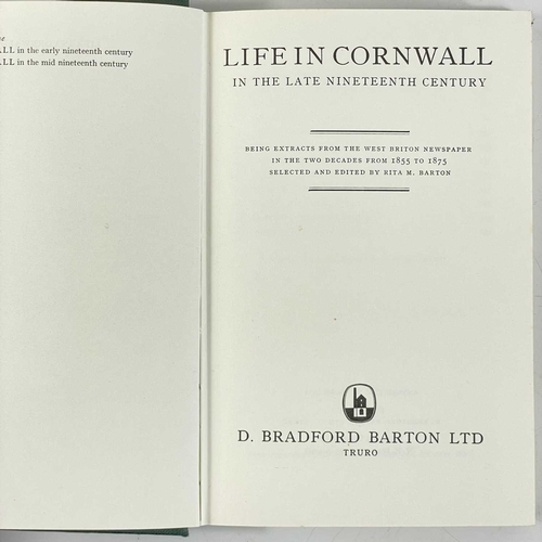 127 - 'Life in Cornwall'. Three works 'Life in Cornwall in the Mid Nineteenth Century' Bradford Barton Ltd... 