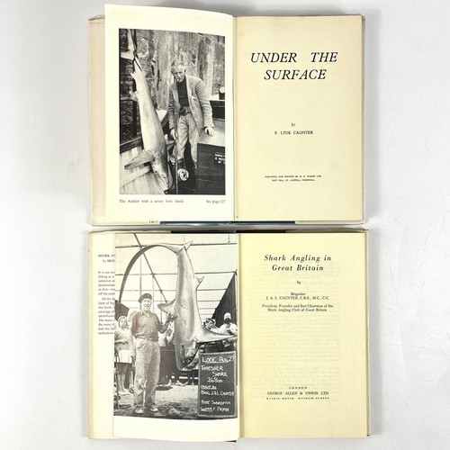 129 - Looe sea angling interest. Two works. Brigadier J.A. Lyde Caunter. 'Under the Surface,' first editio... 