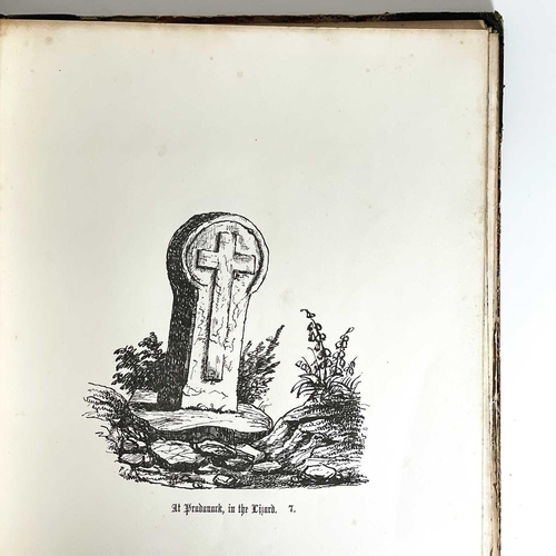 141 - F. C. Hingston-Randolph. 'Cornish Fonts & Crosses,' 1850. First edition, in original binding, marble... 