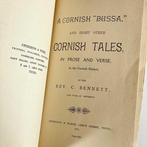 145 - A collection of Cornish tales. Four works. Rev. John Isabell (former Curate of Padstow). 'Eight Corn... 