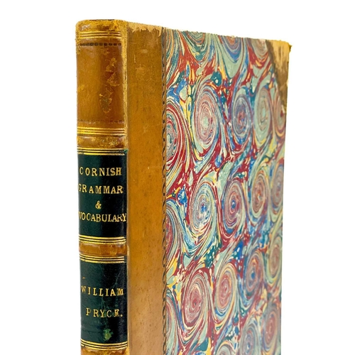 146 - William Pryce. 'Cornish Grammar and Vocabbulary'. Archaelogica Cornu-Britannica; or an essay to pres... 