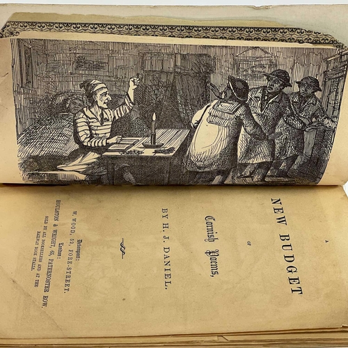 147 - Cornish Ephemera. H. J. Daniel. 'A New Budget of Cornish Poems. Being 9 poems including ‘’An Ode to ... 