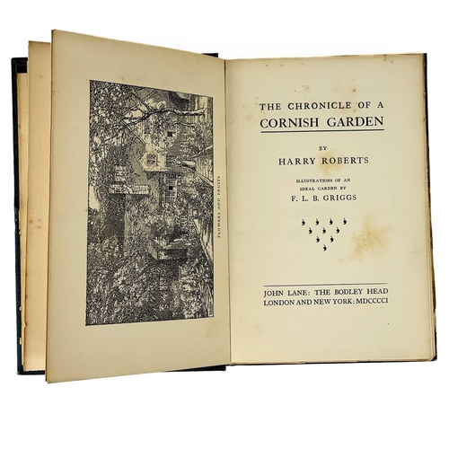 156 - Cornish flora. Two works. Harry Roberts. 'The Chronicle of a Cornish Garden', illustrations of an id... 