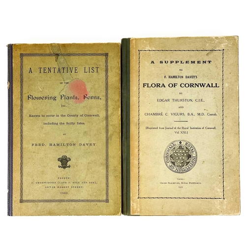 157 - The flora of Cornwall. Six works. Edgar Thurston. 'British and Foreign Trees and Shrubs in Cornwall'... 