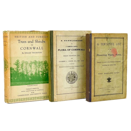 157 - The flora of Cornwall. Six works. Edgar Thurston. 'British and Foreign Trees and Shrubs in Cornwall'... 