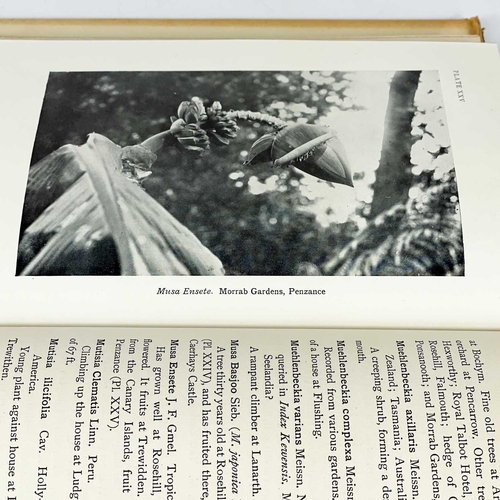 157 - The flora of Cornwall. Six works. Edgar Thurston. 'British and Foreign Trees and Shrubs in Cornwall'... 