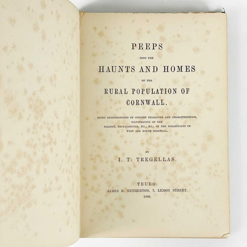 158 - Two works. Alphonse Esquiros. 'Cornwall and its Coasts,' 304 pages, original cloth, with much inform... 