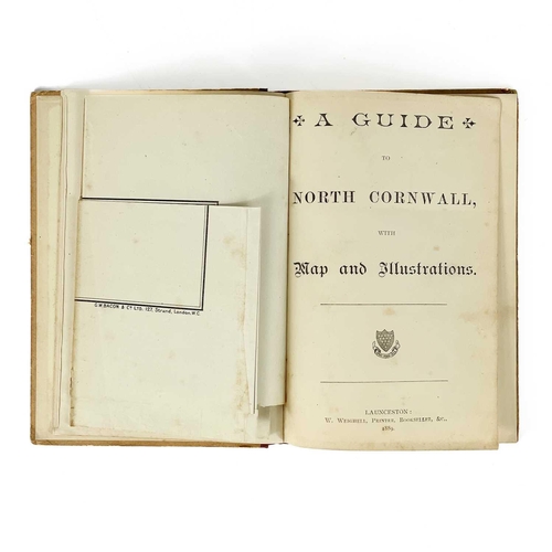 159 - Weighell’s North Cornwall Guide with map and illustrations, 1889 64 pages including many original ad... 