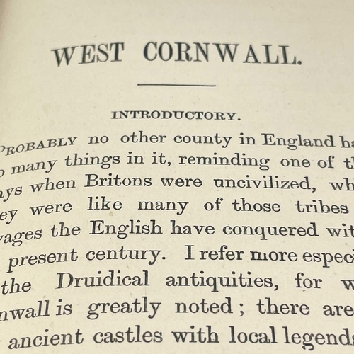 164 - J. M. Roach. 'West Cornwall,' 'Being a description of the principal towns, parishes & villages with ... 