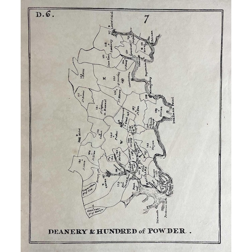 169 - Liddell and Son (Lithographers), Bodmin. 'Outline or Skeleton Maps of the Diocese of Exeter. Part I.... 