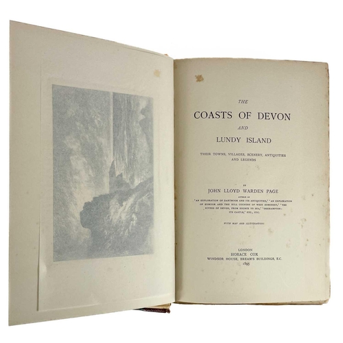 174 - JOHN LLOYD WARDEN PAGE The Coasts of Devon and Lundy Island Horace and Cox, London, of this edition ... 