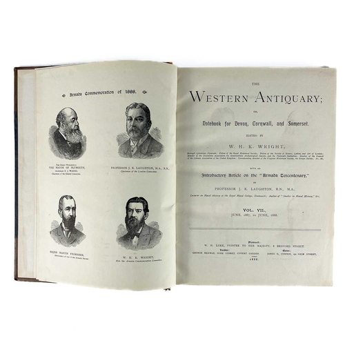 175 - The Western Antiquary Three Volumes W. H. K. Wright (edited by), The Western Antiquary or note book ... 