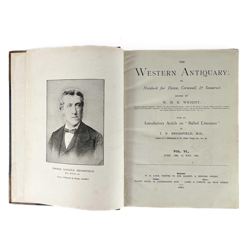 175 - The Western Antiquary Three Volumes W. H. K. Wright (edited by), The Western Antiquary or note book ... 