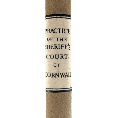 179 - George Blaxland Rogers. 'The Practice of the Sheriffs Court of the County of Cornwall: With a Collec... 