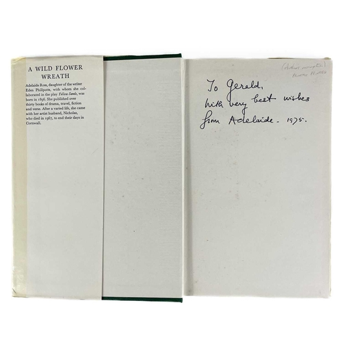 184 - Three works on Cornish horticulture Adelaide Ross, A wild Flower Wreath, privately printed and signe... 