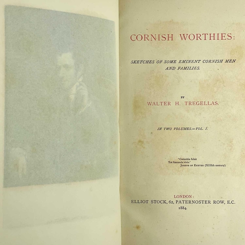 200 - Walter H. Tregellas. 'Cornish Worthies,' 1884, extra illustrated, grangerised copy. 'Sketches of Som... 