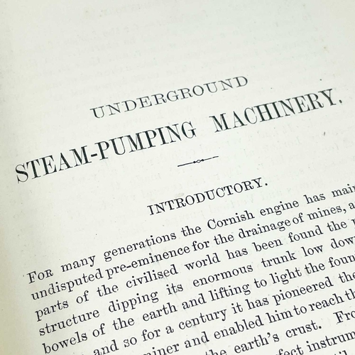 203 - Stephen Michell. 'Mine Drainage,' 1881. 'Being a Complete and Practical Treatise on Direct-Acting Un... 