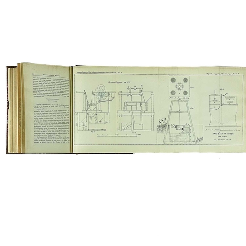 206 - 'Proceedings of the Mining Institute of Cornwall, volume 1. December, 1876 to December 1883,' All pl... 