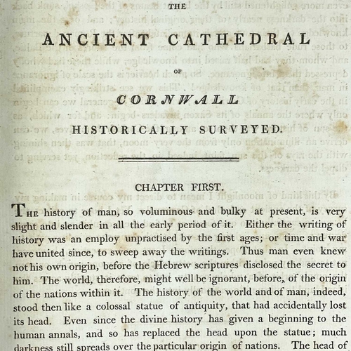 210 - 'The Ancient Cathedral of Cornwall Historically Surveyed,' 1804. John Whitaker B.D. Rector of Ruan-L... 