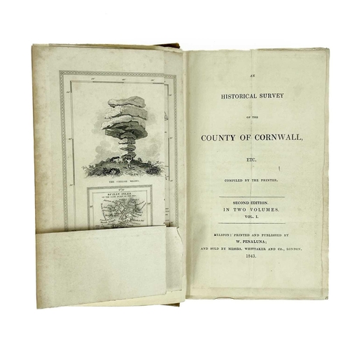 214 - William Penaluna (Printer and Publisher). 'An Historical Survey of the County of Cornwall, etc,' sec... 