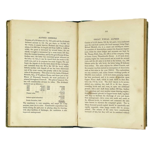 216 - R. Tredinnick. 'A Review of Cornish and Devon Mining Enterprise 1850-1856 Inclusive'. First edition,... 