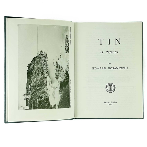 218 - Edward Bosanketh. 'Tin. A Novel'. Second edition (the first edition being published in 1888 by T. Fi... 