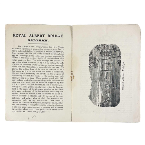 22 - History of The Royal Albert Bridge, Across the River Tamar at Saltash Engineer I. K. Brunel. Plate b... 