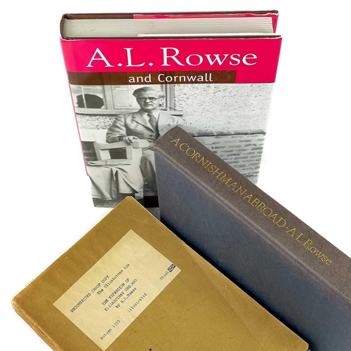 224 - A. L. Rowse. A rare uncorrected proof copy, plus two others. A. L. Rowse. 'The Elizabethan Age. The ... 