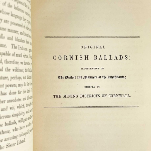 226 - Four works. Mrs Miles (formerly Miss S. E. Hatfield of Cornwall). 'Original Cornish Ballads Chiefly ... 