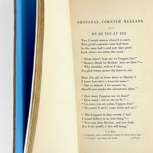 226 - Four works. Mrs Miles (formerly Miss S. E. Hatfield of Cornwall). 'Original Cornish Ballads Chiefly ... 