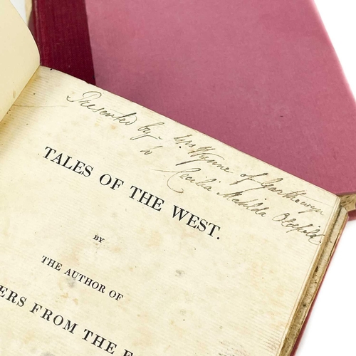 234 - John Carne (Penzance 1789–1844 ) 'Tales of the West,' two volumes, first edition, pages uncut, the f... 