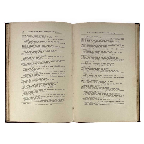 242 - Two works of local heraldic history. Rev. Sabine Baring-Gould and Robert Twigge. 'An Armory of the W... 