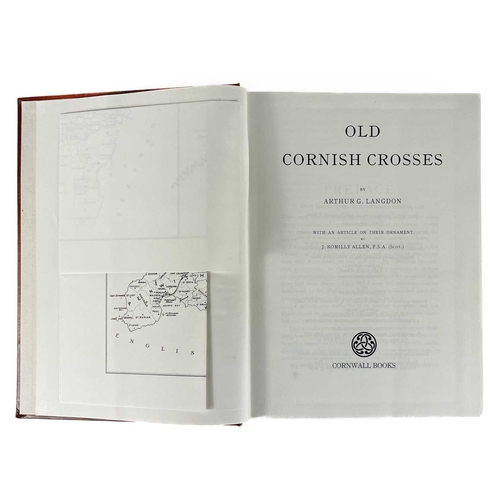 243 - Two works on Cornish history Arthur G. Langdon. 'Old Cornish Crosses', facsimile edition, numerous p... 